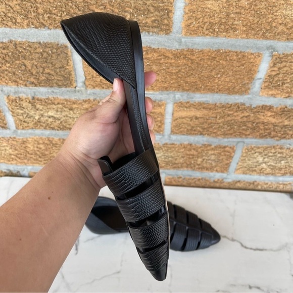Vince Black Neves Lizard-embossed Leather
Flats 8M - Picture 8 of 9
